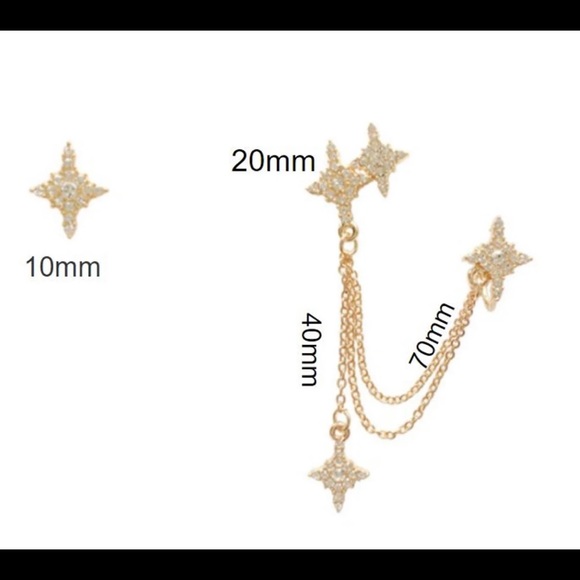 Crystal Ear Tassel Set - Picture 7 of 9